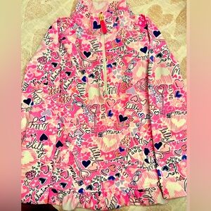 EUC Lilly Pulitzer Valentine Popover size M (6-7)